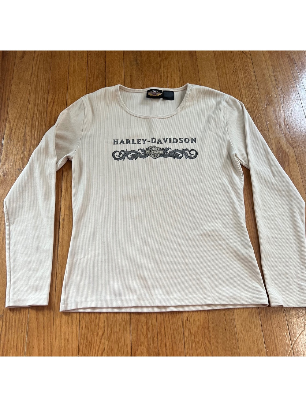 Vintage Y2K grunge Harley Davidson fitted long sleeve
